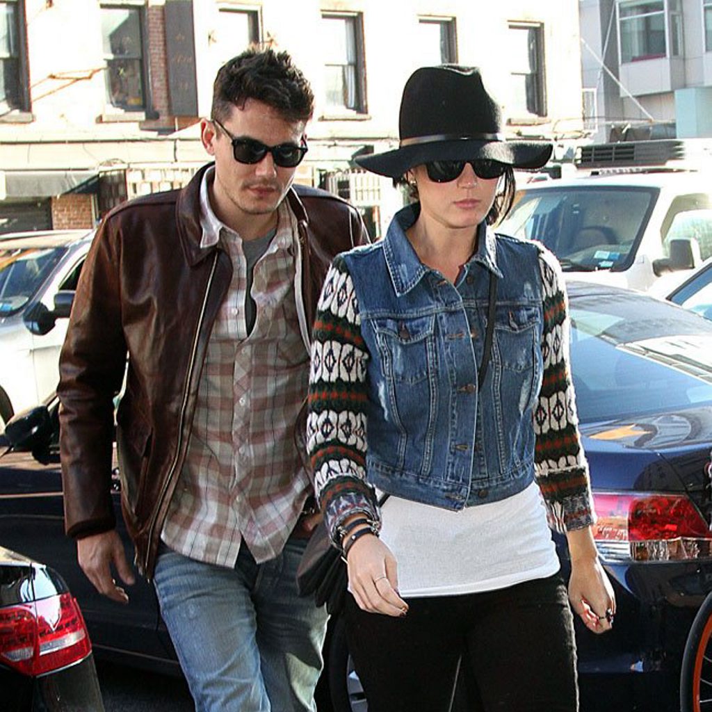 Katy Parry has been spotted with a ring on her wedding ring finger. Katy Parry has been spotted with a ring on her wedding ring finger.